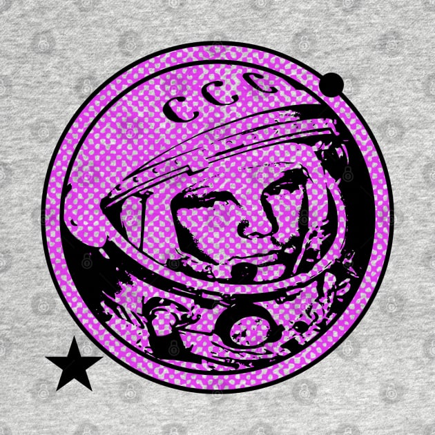 Yuri Gagarin - The First Man In Outer Space - (Purple Print) by RCDBerlin